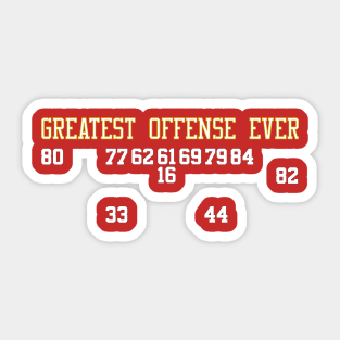 Classic 49ers West Coast Offense Sticker